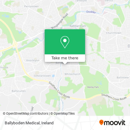 Ballyboden Medical map