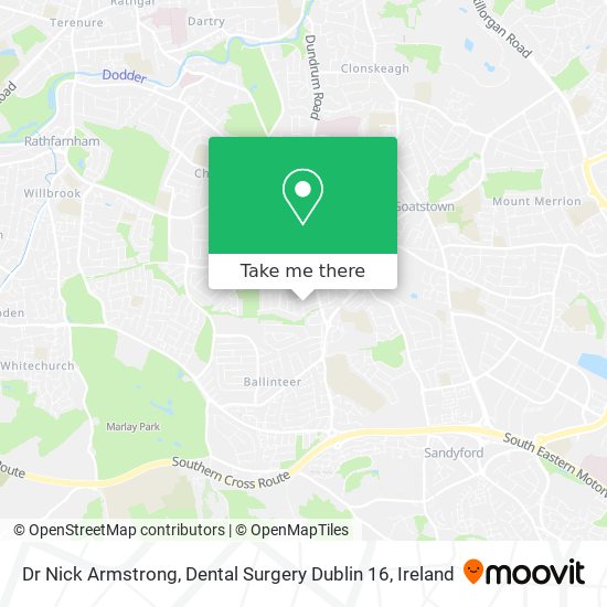 Dr Nick Armstrong, Dental Surgery Dublin 16 map