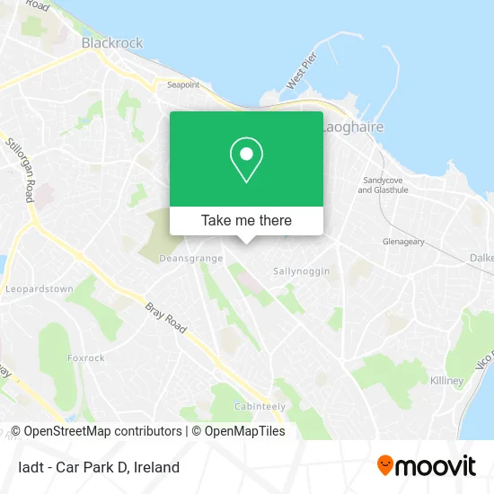 Iadt - Car Park D map