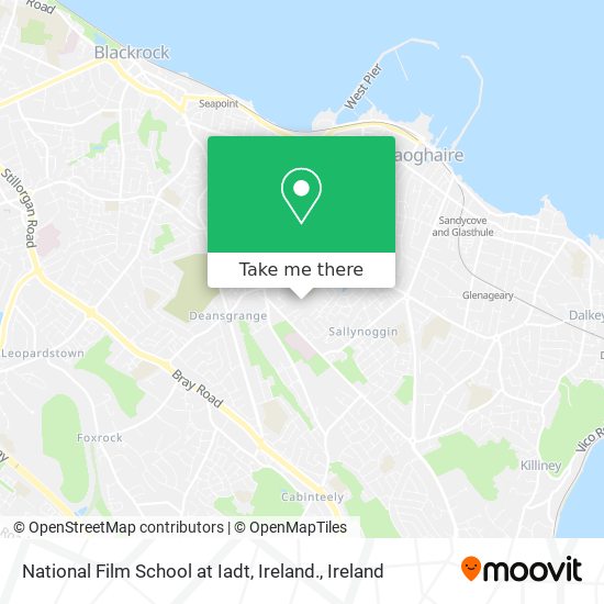 National Film School at Iadt, Ireland. map