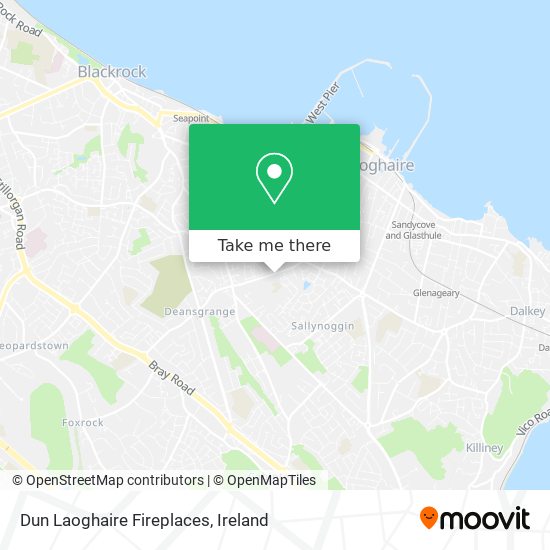 Dun Laoghaire Fireplaces map