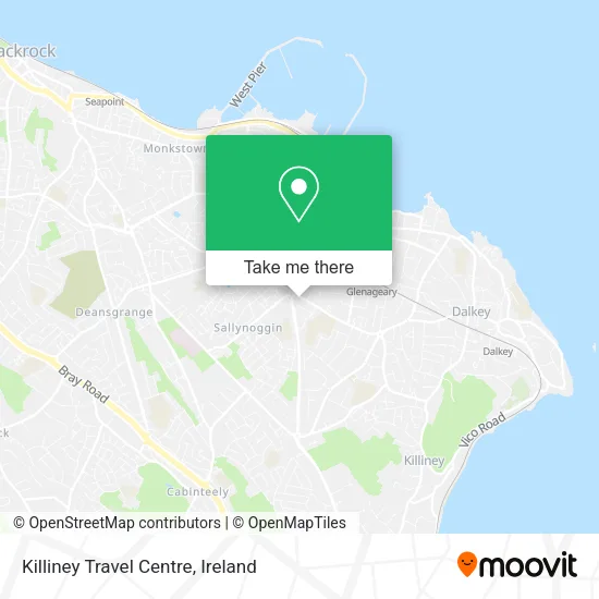 Killiney Travel Centre map