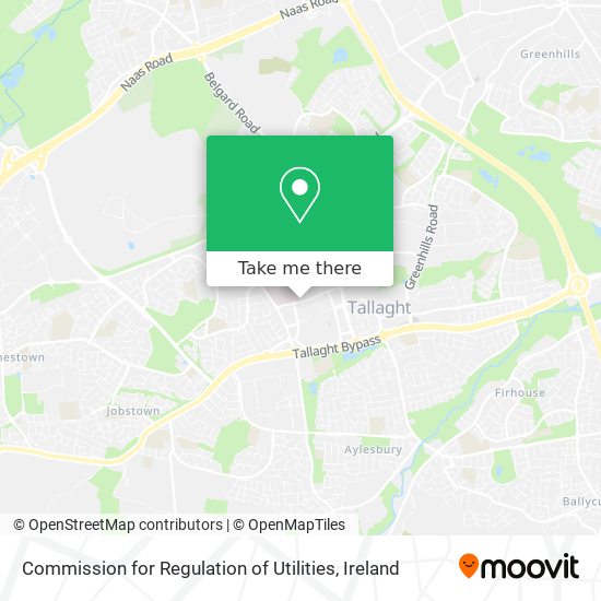 Commission for Regulation of Utilities map