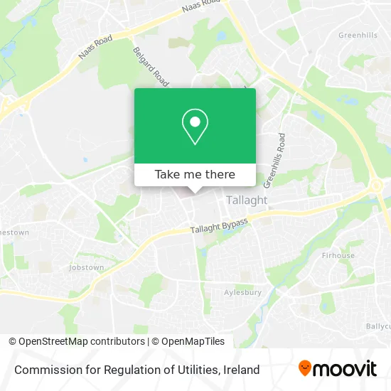 Commission for Regulation of Utilities map
