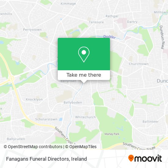 Fanagans Funeral Directors map
