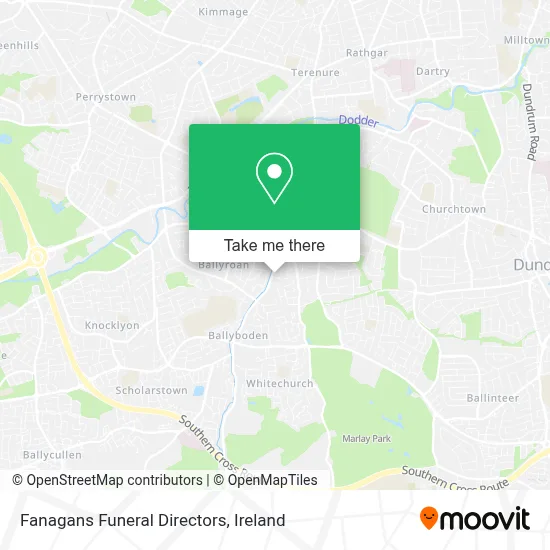 Fanagans Funeral Directors map