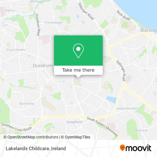 Lakelands Childcare map