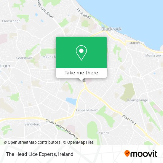 The Head Lice Experts map