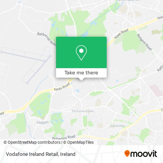 Vodafone Ireland Retail map