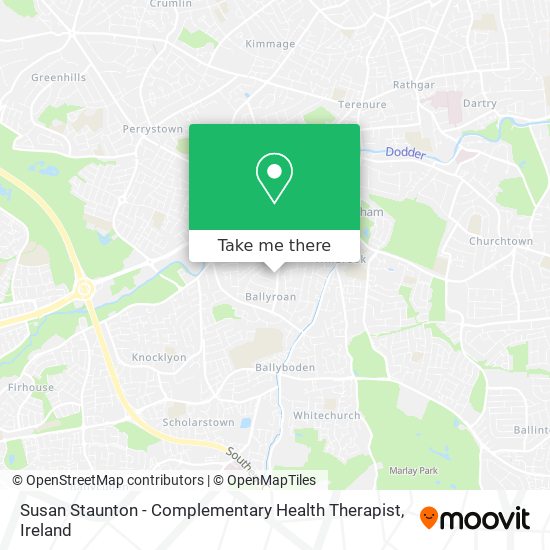 Susan Staunton - Complementary Health Therapist map