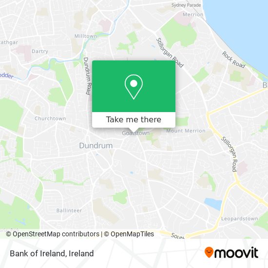 Bank of Ireland map