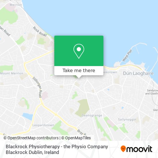 Blackrock Physiotherapy - the Physio Company Blackrock Dublin plan