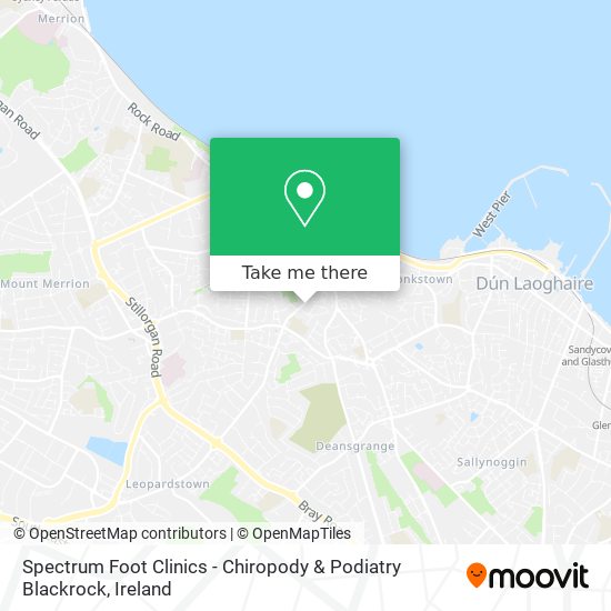 Spectrum Foot Clinics - Chiropody & Podiatry Blackrock map