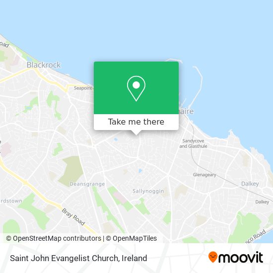 Saint John Evangelist Church map