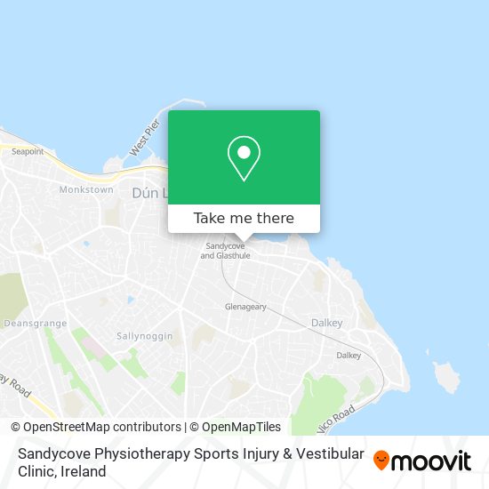 Sandycove Physiotherapy Sports Injury & Vestibular Clinic map