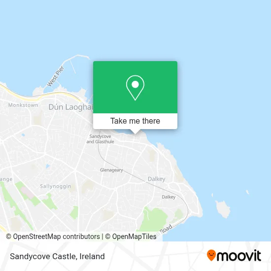 Sandycove Castle map