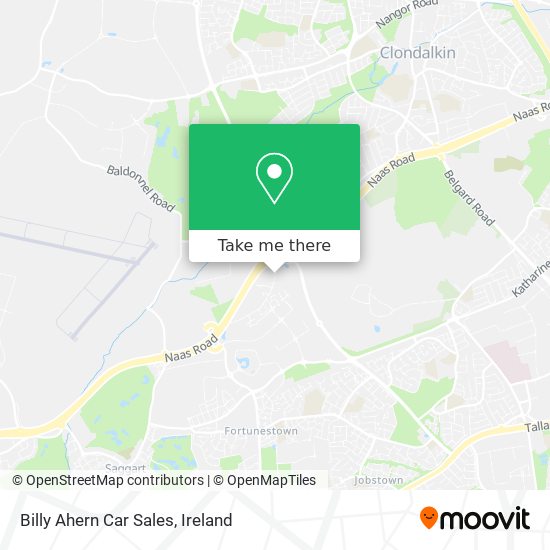 Billy Ahern Car Sales map