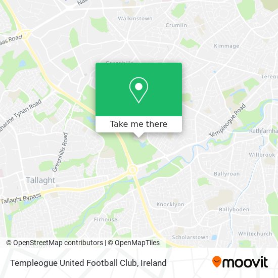 Templeogue United Football Club map