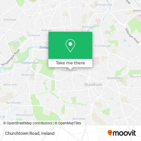 Churchtown Road map