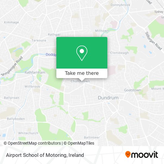 Airport School of Motoring map