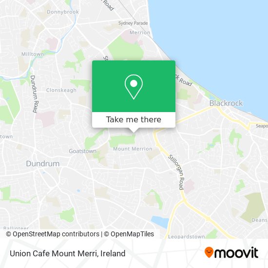 Union Cafe Mount Merri map