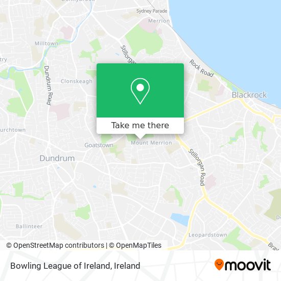Bowling League of Ireland map
