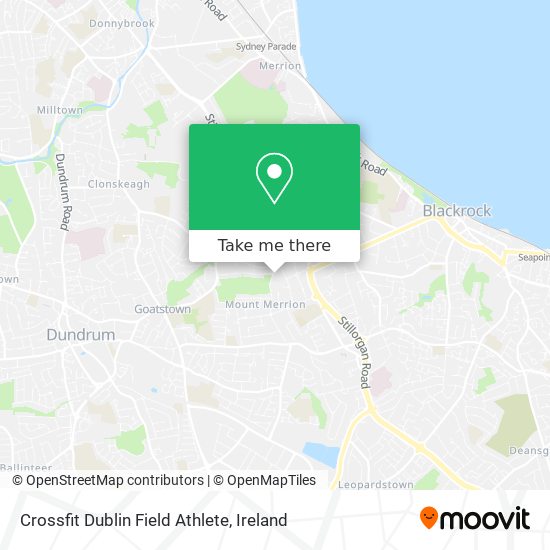 Crossfit Dublin Field Athlete map