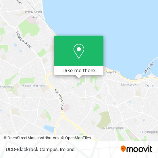 UCD-Blackrock Campus map