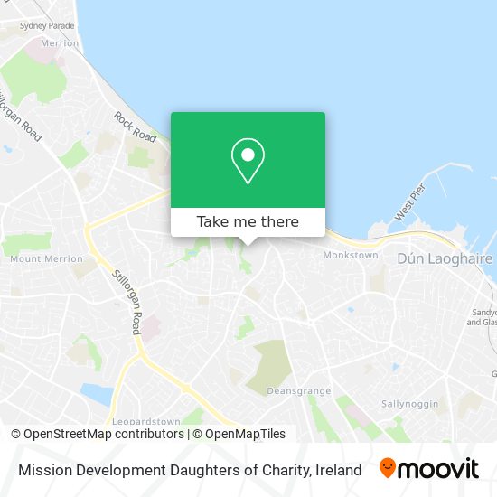 Mission Development Daughters of Charity map