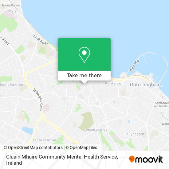 Cluain Mhuire Community Mental Health Service map