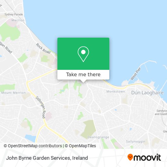 John Byrne Garden Services map