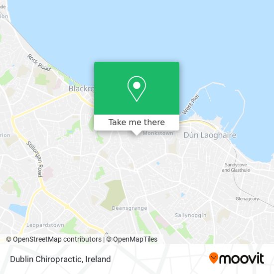 Dublin Chiropractic map