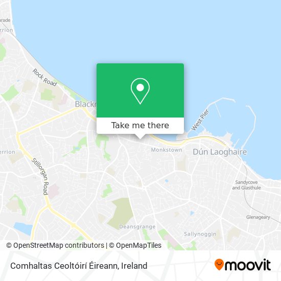 Comhaltas Ceoltóirí Éireann map