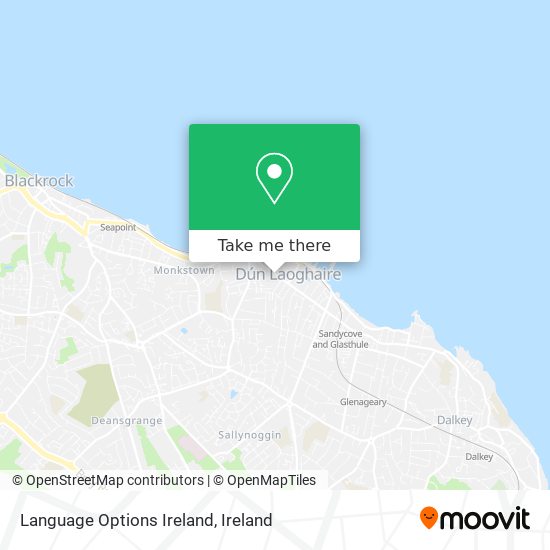 Language Options Ireland map