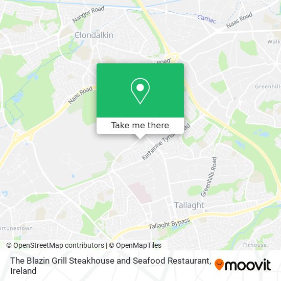 The Blazin Grill Steakhouse and Seafood Restaurant map