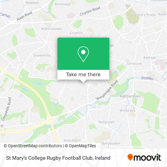 St Mary's College Rugby Football Club map