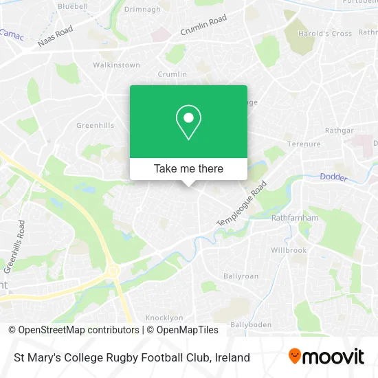 St Mary's College Rugby Football Club map