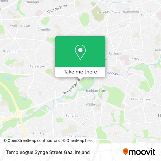 Templeogue Synge Street Gaa map