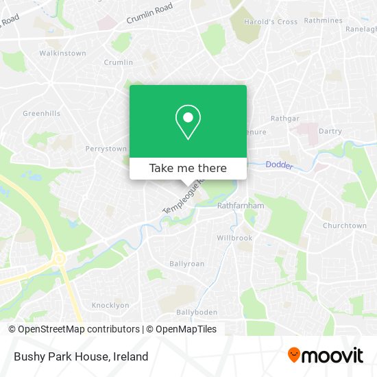 Bushy Park House map