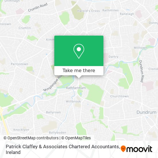 Patrick Claffey & Associates Chartered Accountants map