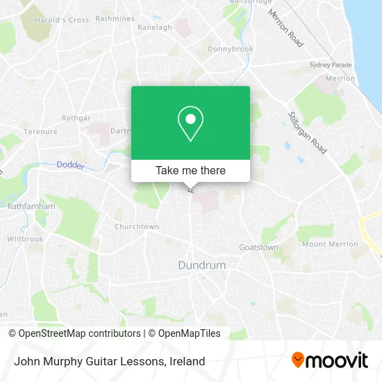 John Murphy Guitar Lessons map