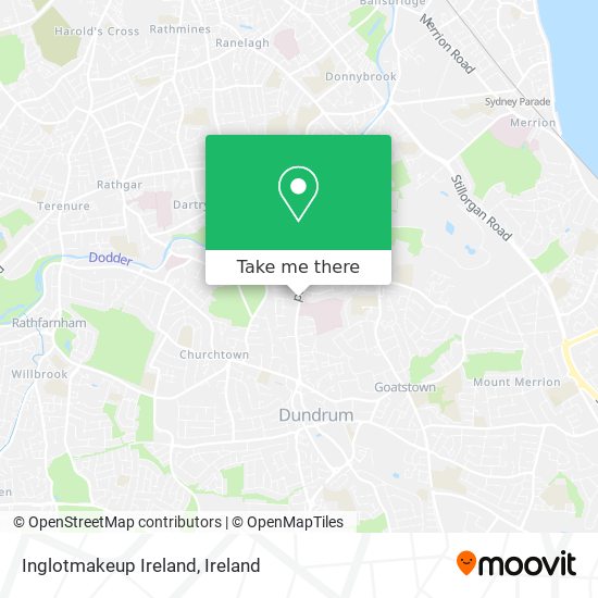 Inglotmakeup Ireland map