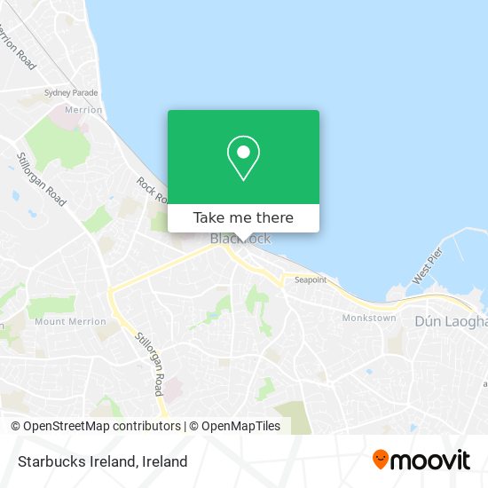 Starbucks Ireland map