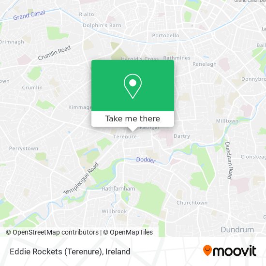 Eddie Rockets (Terenure) map