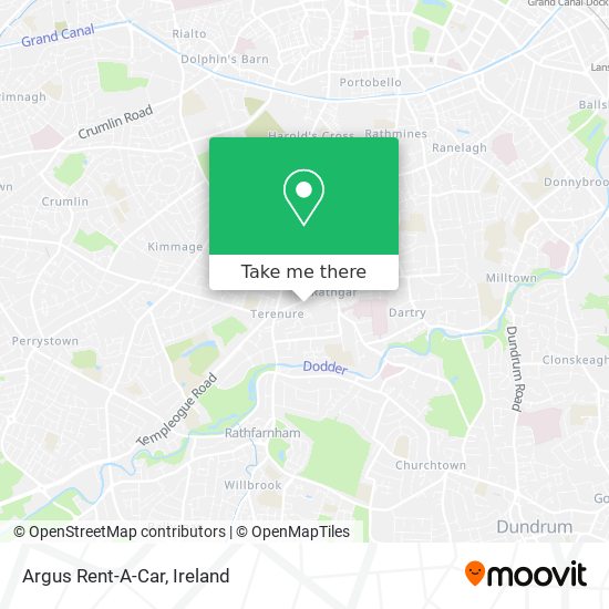 Argus Rent-A-Car map