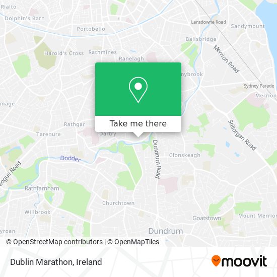 Dublin Marathon map