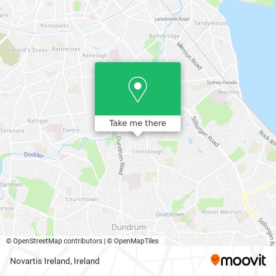Novartis Ireland map