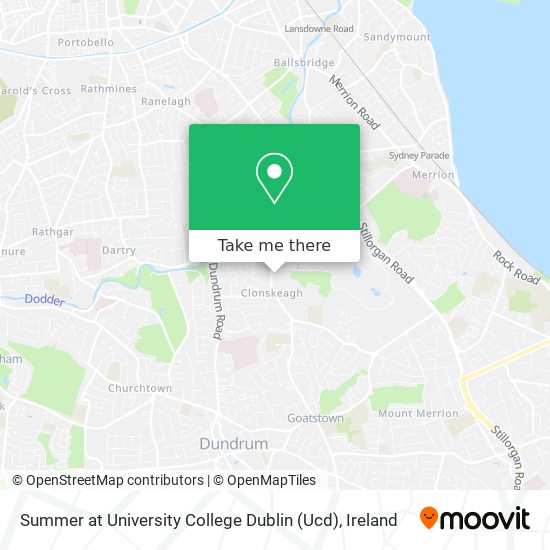 Summer at University College Dublin (Ucd) plan