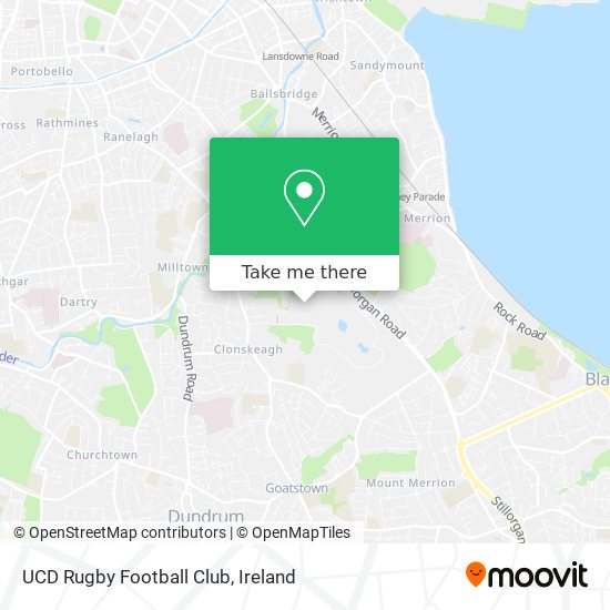 UCD Rugby Football Club map