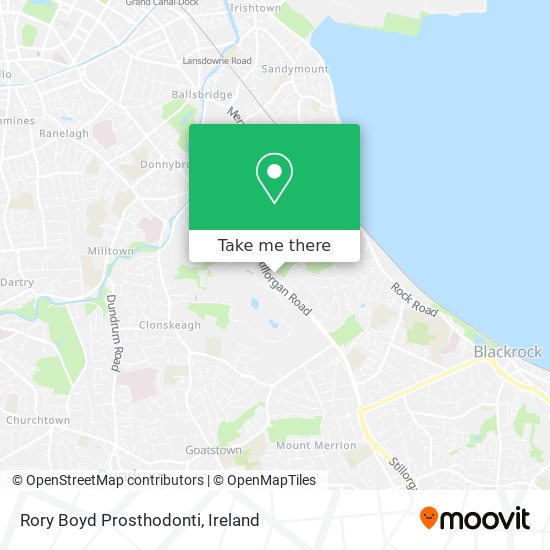 Rory Boyd Prosthodonti map